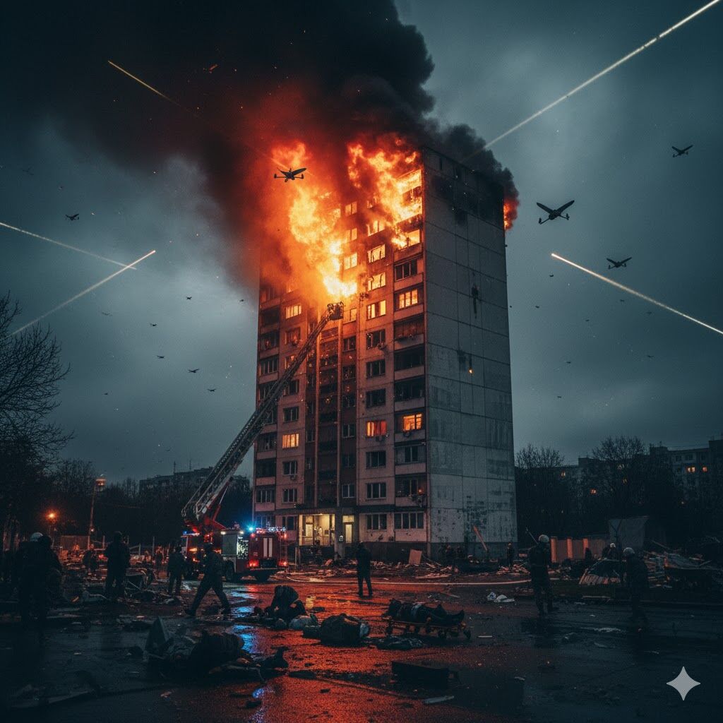Drone Strikes on Kyiv Leave 3 Dead, 29 Injured Amid Ongoing Conflict